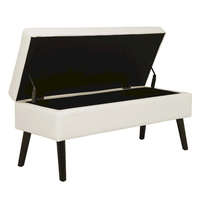 Upholstered Storage Bench Ottoman Entryway Bedroom End of Bed Seat