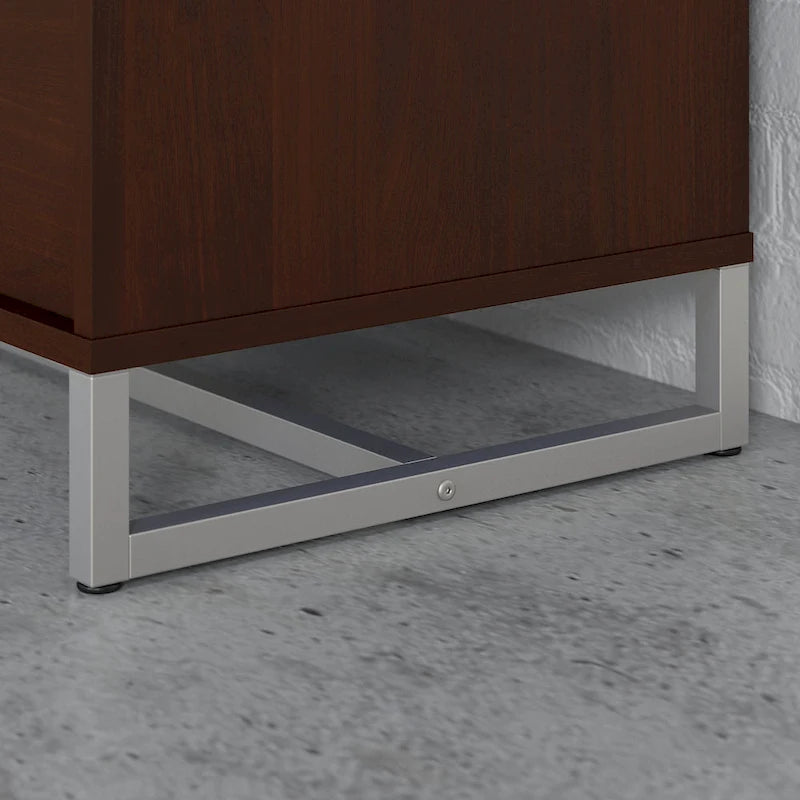 2 Drawer Lateral File Cabinet Mid Century Modern Office Storage