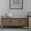 Solid Wood 44 inch Wide Transitional Entryway Storage Bench in Smoky Brown