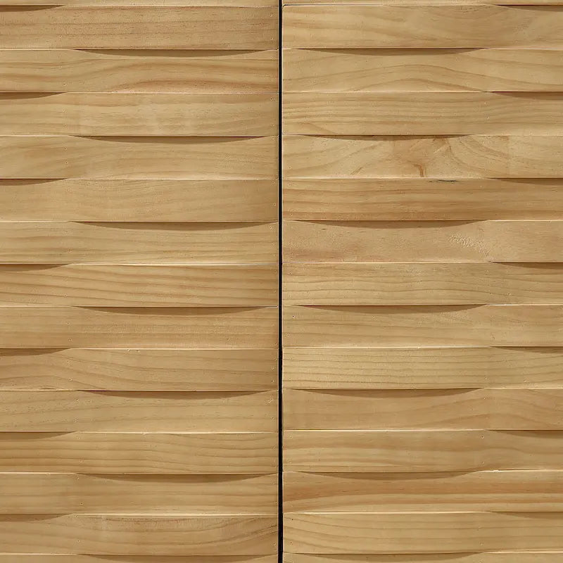 Textured Wood Sideboard Cabinet with Storage