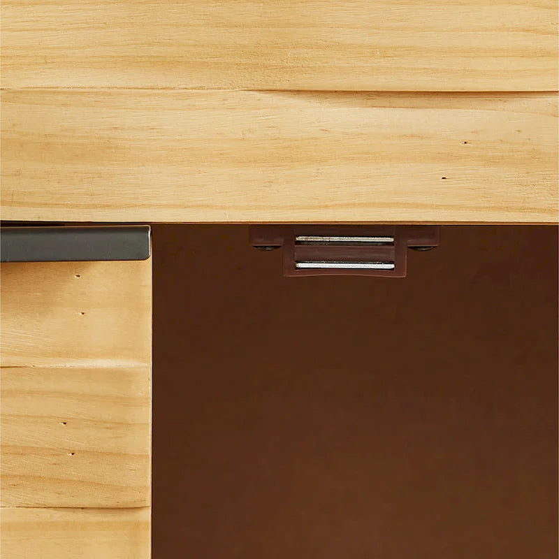 Textured Wood Sideboard Cabinet with Storage