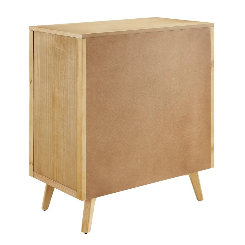 Textured Wood Sideboard Cabinet with Storage