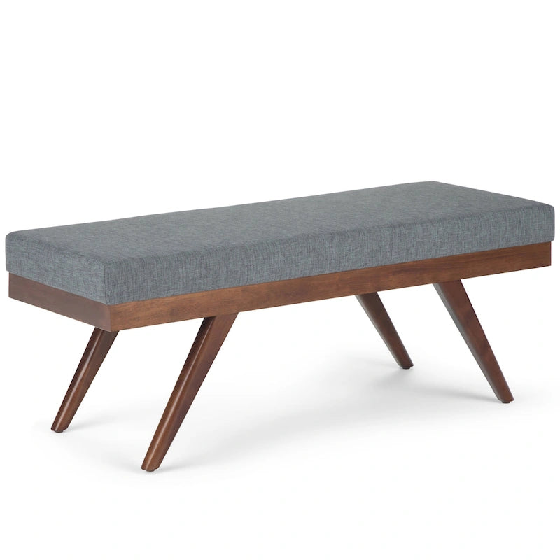 48 inch Wide Mid Century Modern Rectangle Ottoman Bench