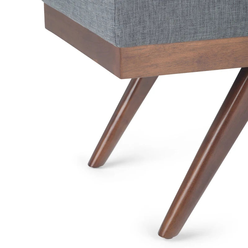 48 inch Wide Mid Century Modern Rectangle Ottoman Bench
