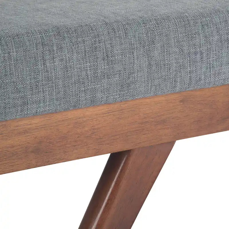 48 inch Wide Mid Century Modern Rectangle Ottoman Bench