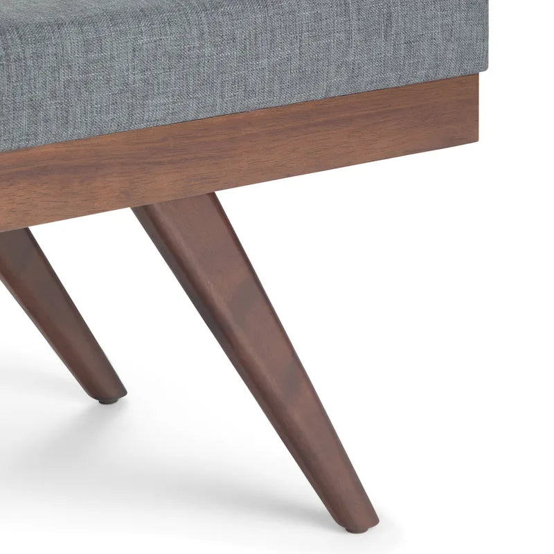 48 inch Wide Mid Century Modern Rectangle Ottoman Bench
