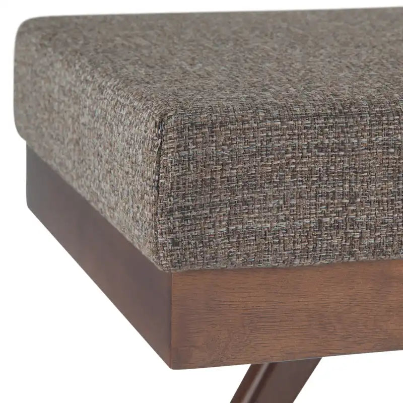 48 inch Wide Mid Century Modern Rectangle Ottoman Bench