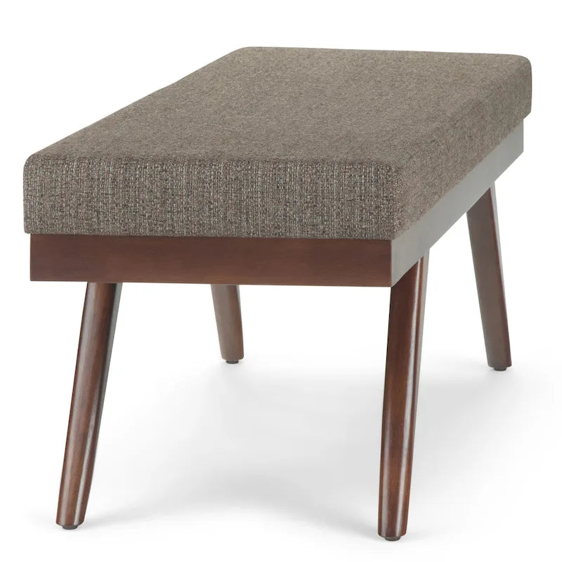 48 inch Wide Mid Century Modern Rectangle Ottoman Bench