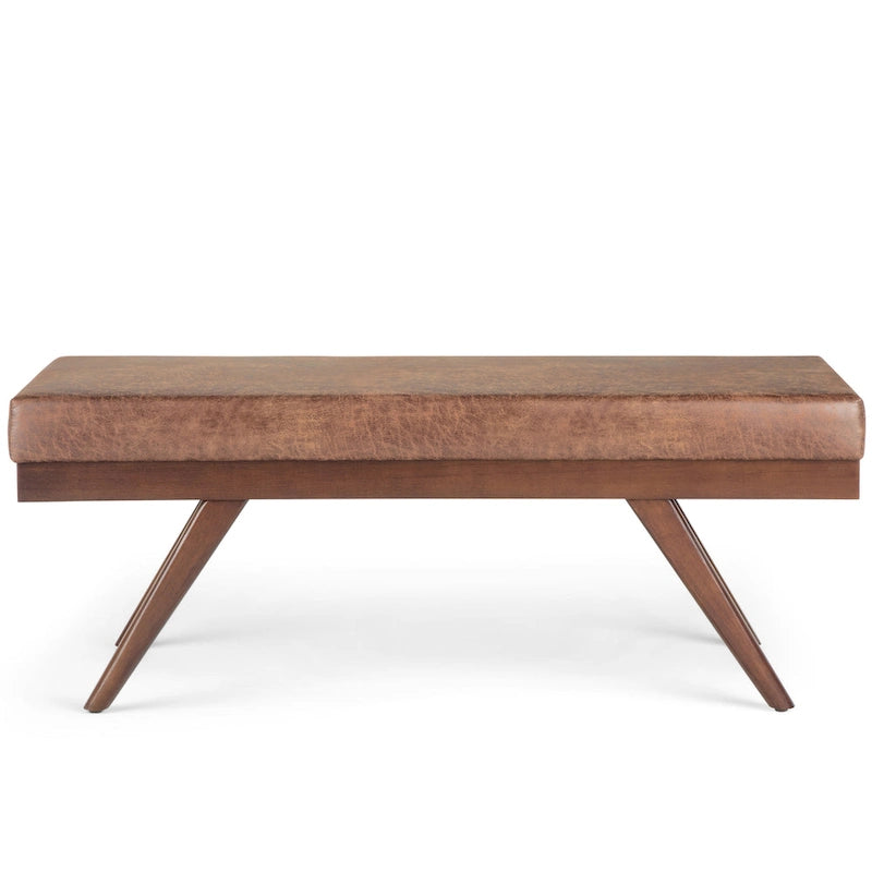 48 inch Wide Mid Century Modern Rectangle Ottoman Bench