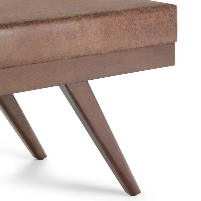 48 inch Wide Mid Century Modern Rectangle Ottoman Bench