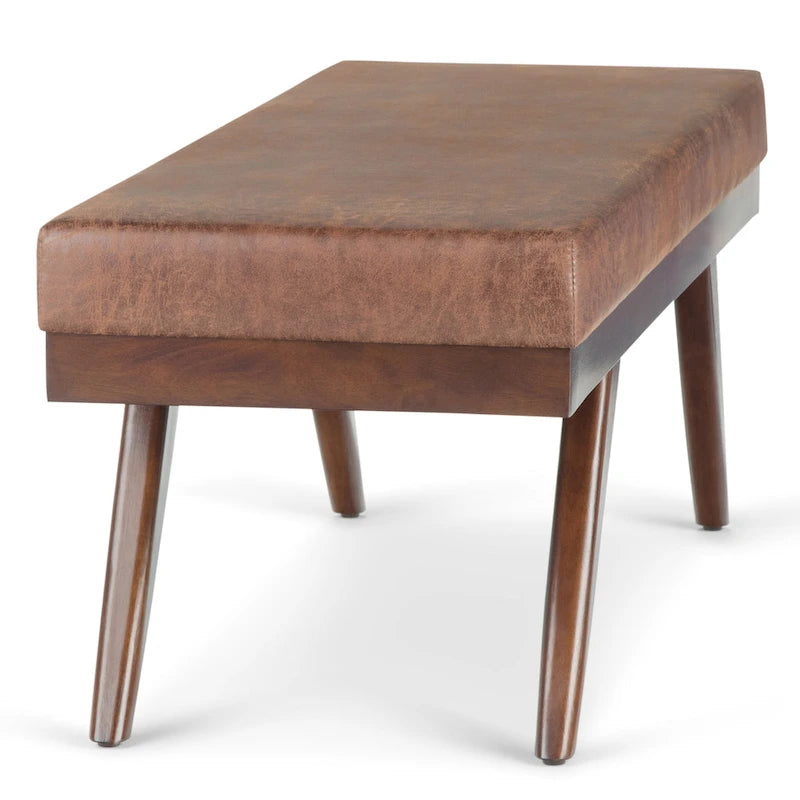 48 inch Wide Mid Century Modern Rectangle Ottoman Bench