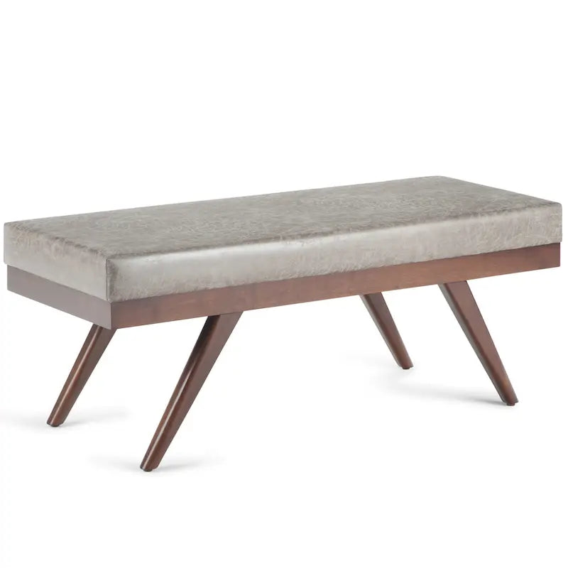 48 inch Wide Mid Century Modern Rectangle Ottoman Bench