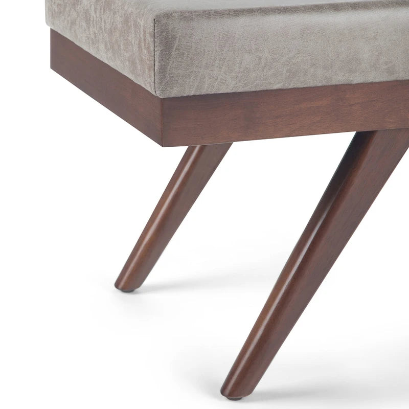48 inch Wide Mid Century Modern Rectangle Ottoman Bench
