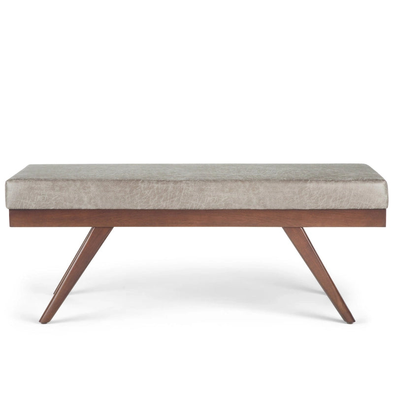 48 inch Wide Mid Century Modern Rectangle Ottoman Bench