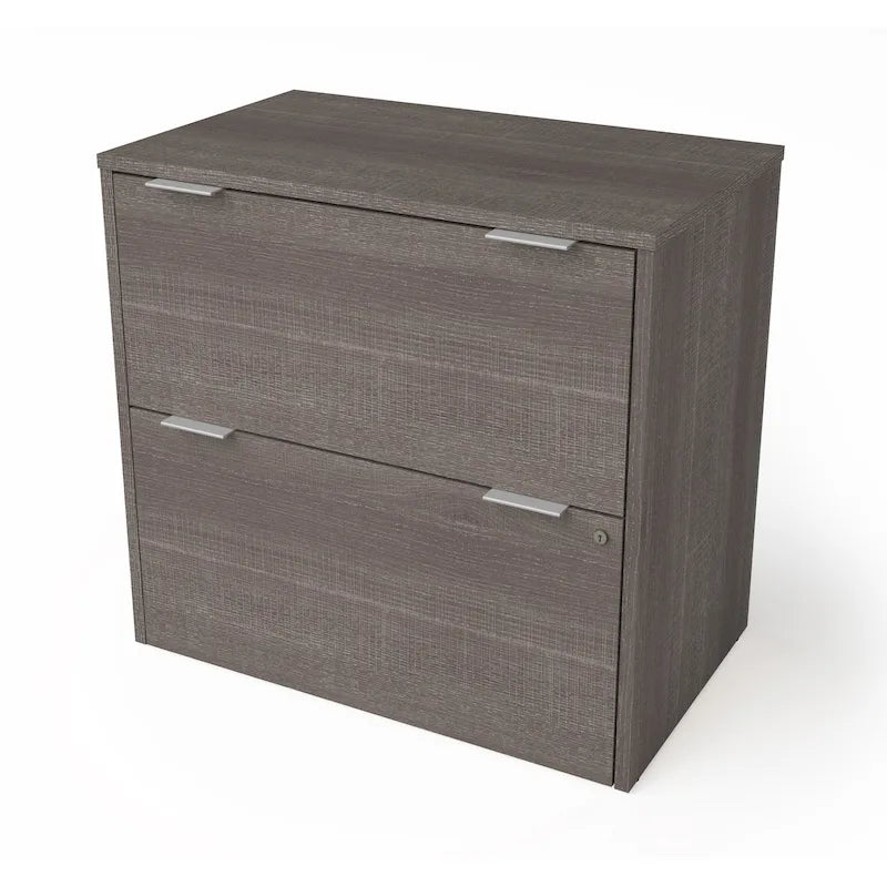 2-Drawer Lateral File Cabinet with Lock and Melamine Finish