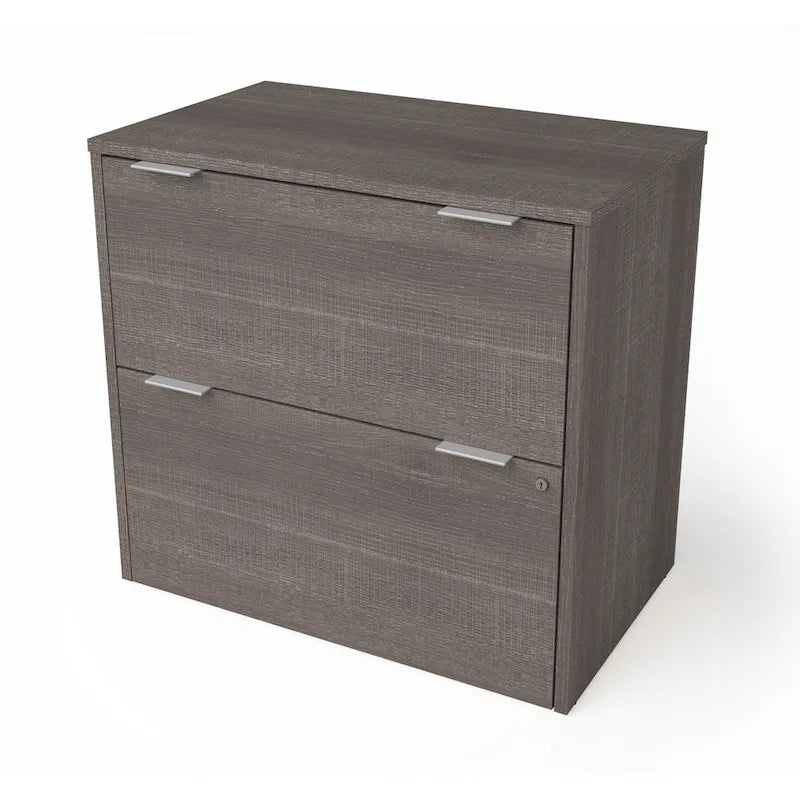 2-Drawer Lateral File Cabinet with Lock and Melamine Finish
