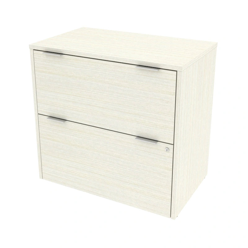 2-Drawer Lateral File Cabinet with Lock and Melamine Finish