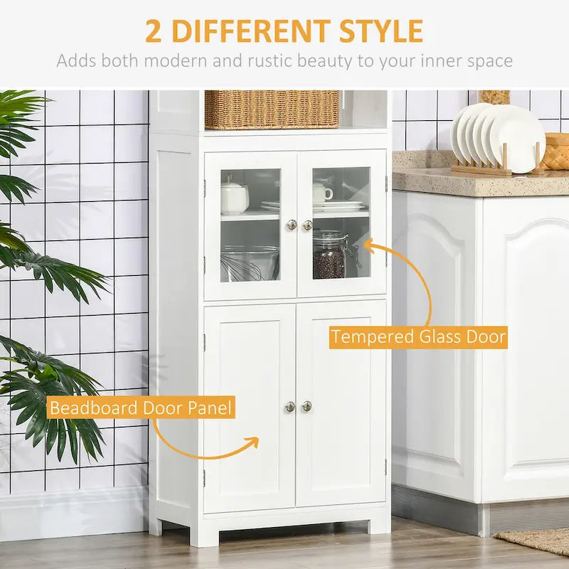 Buffet with Hutch Kitchen Pantry Freestanding Storage Cabinet