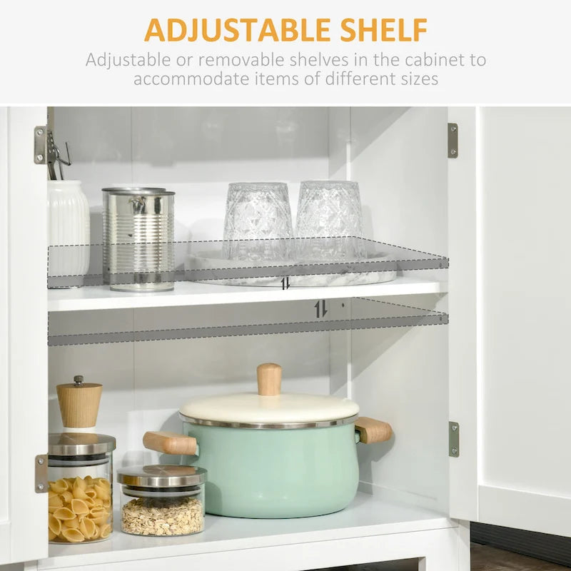 Buffet with Hutch Kitchen Pantry Freestanding Storage Cabinet