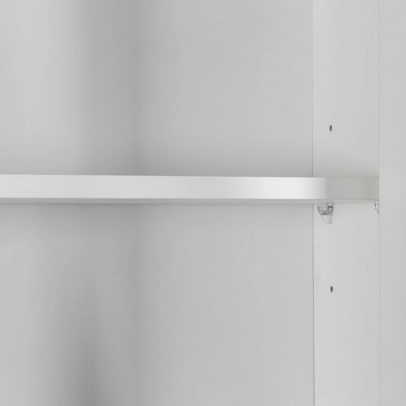 Pantry Storage Cabinet with Glass Doors