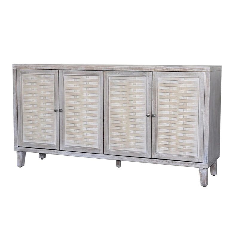 Accent Cabinet 4 Door Wooden Cabinet Sideboard Buffet Server Cabinet