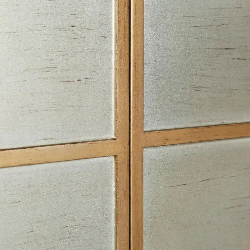 Mid-century Modern 2-Door Accent Cabinet Sideboard Brushed Brass Storage Shelf for Living/Dining Room