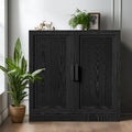 Storage Cabinet with Double Doors and Shelves