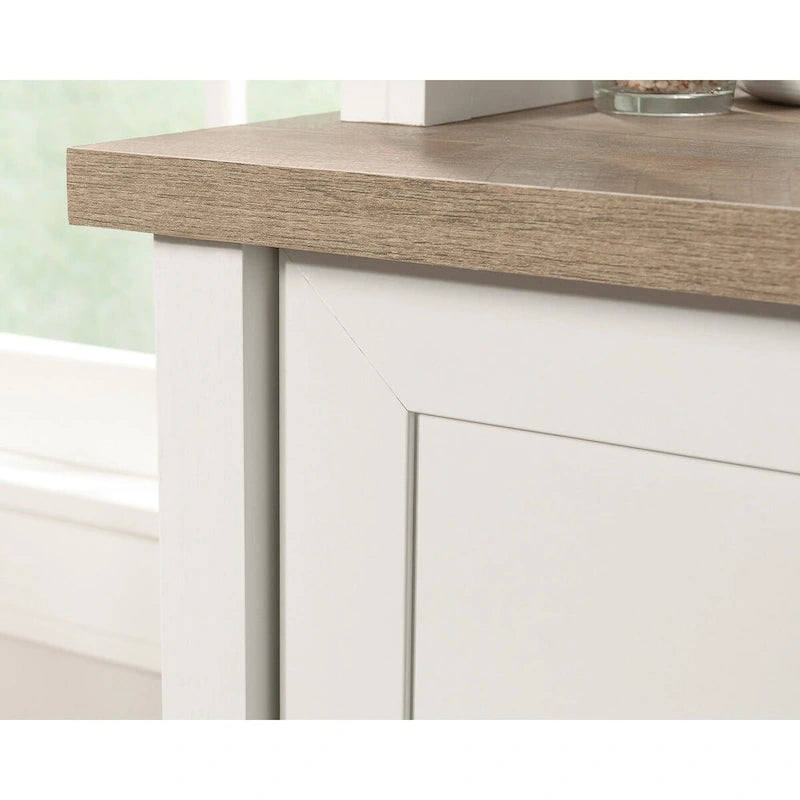 White Storage Tower Cabinet with Drawers and Shelves for Home Office