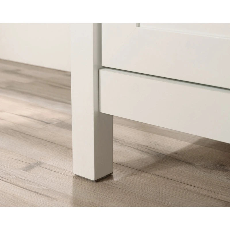 White Storage Tower Cabinet with Drawers and Shelves for Home Office